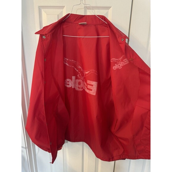 Birdie by Richard A. Leslie Red Windbreaker Eagle Racing Jacket Men’s XL USA 80s - Picture 11 of 13